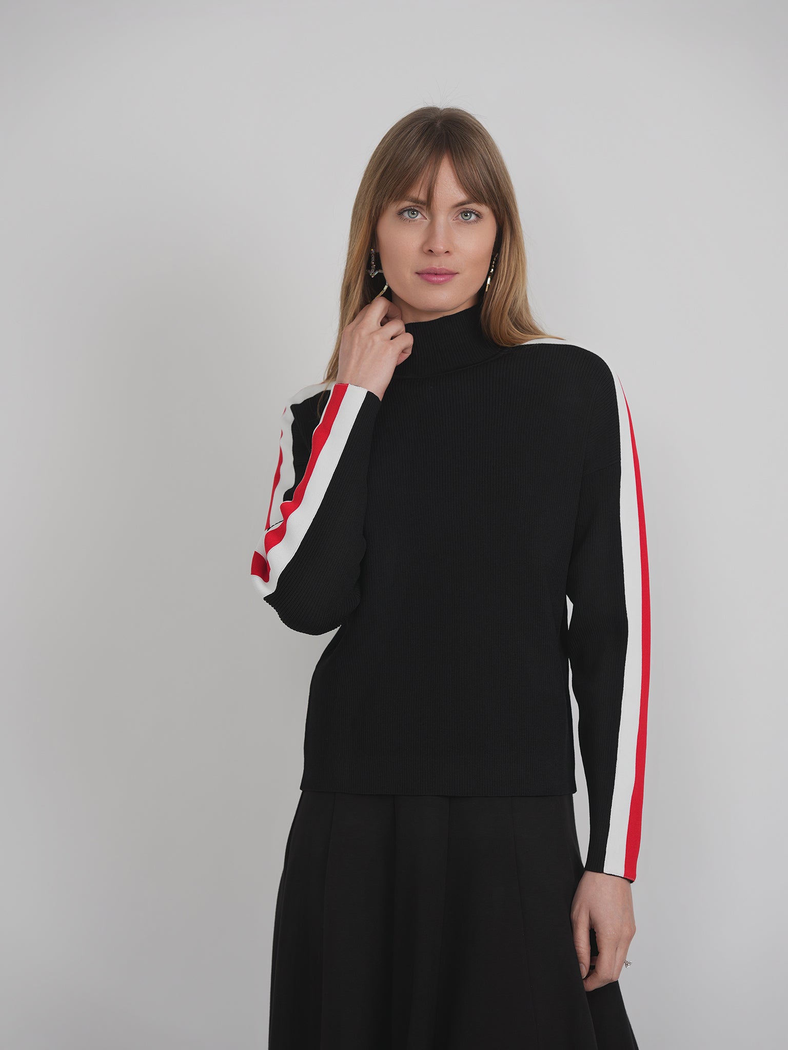 Stripped Rib Sweater