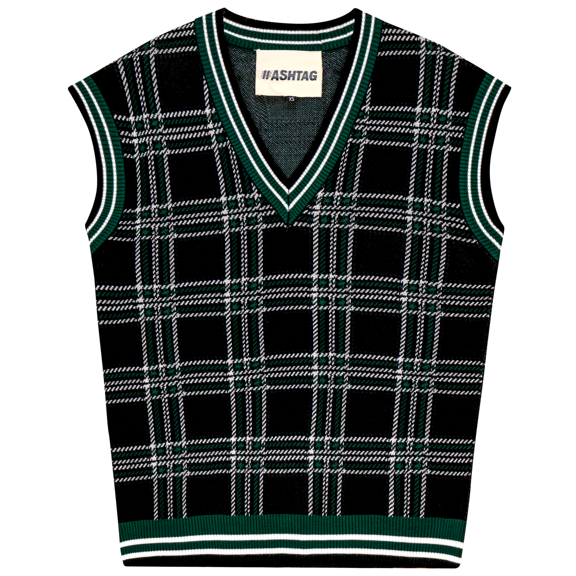 Plaid Knit Vest