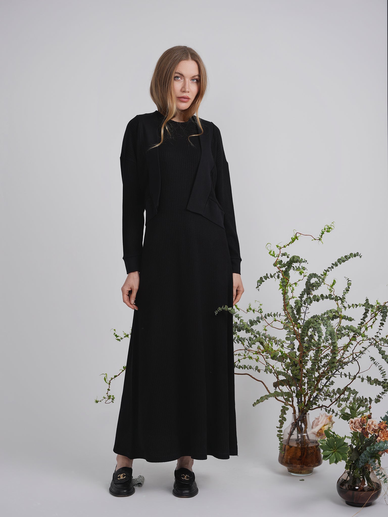 Cropped Cable Knit Bolero