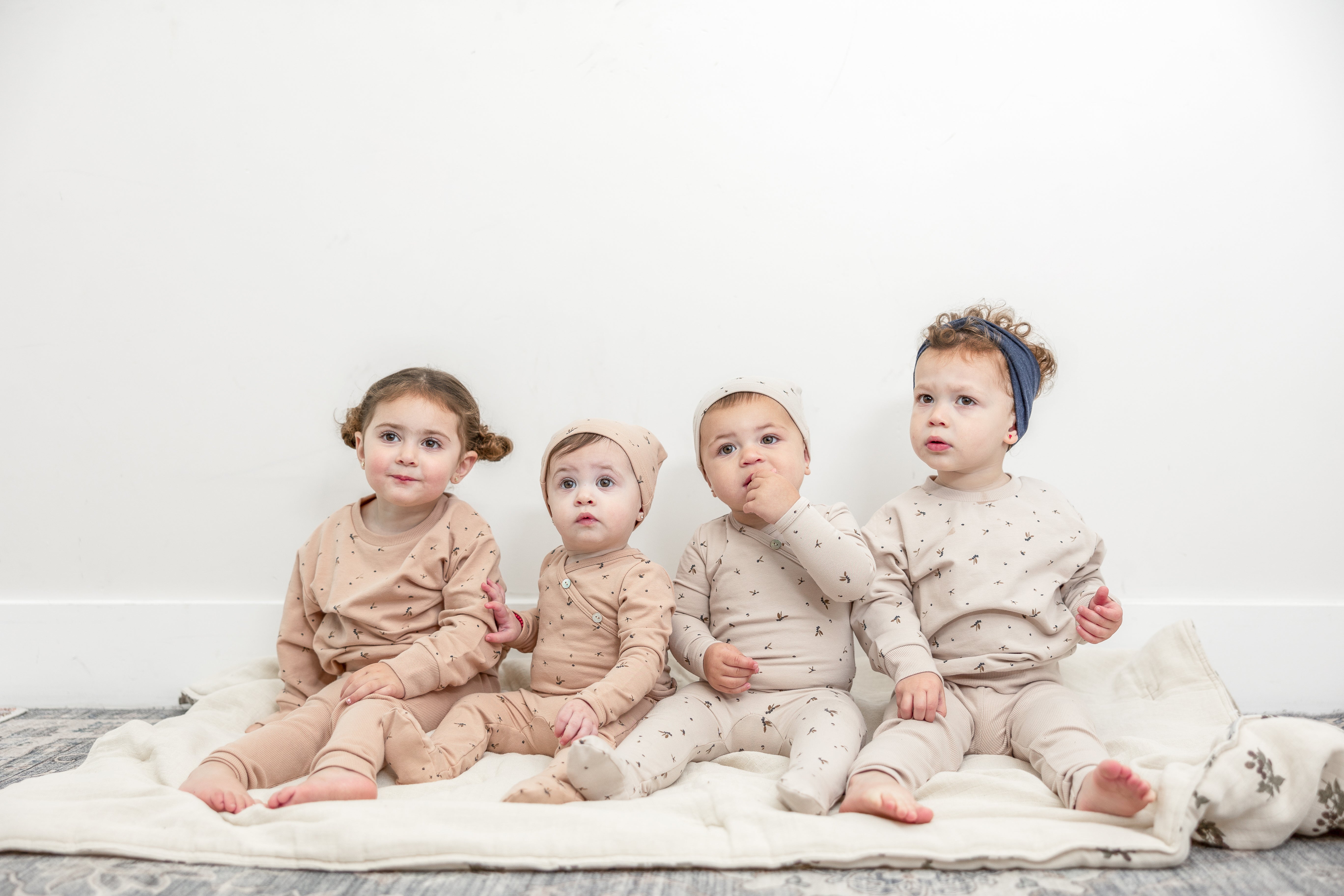 Leaf Print Onesie Set