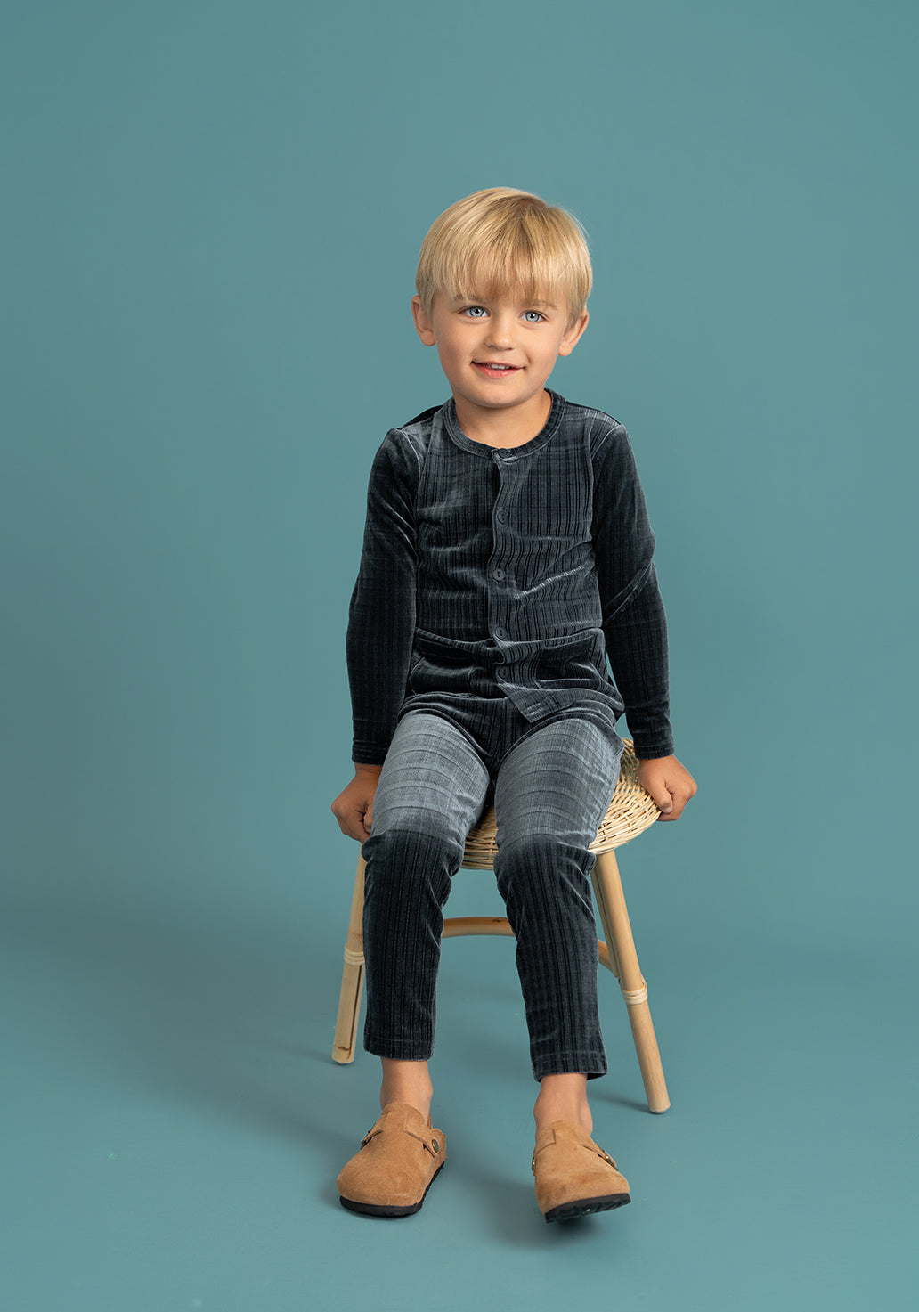 Plaid Velour 2Pc Set