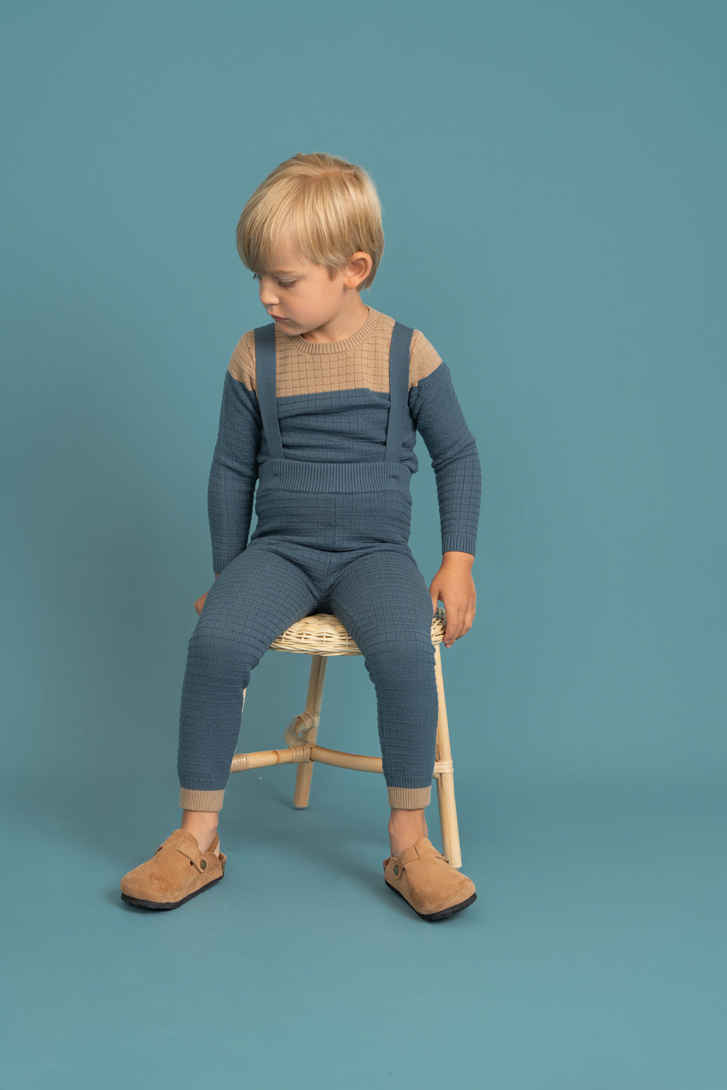 Checkered Knit 2Pc Set