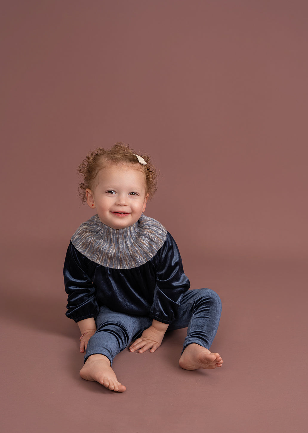 Velour Knitted 2Pc Set