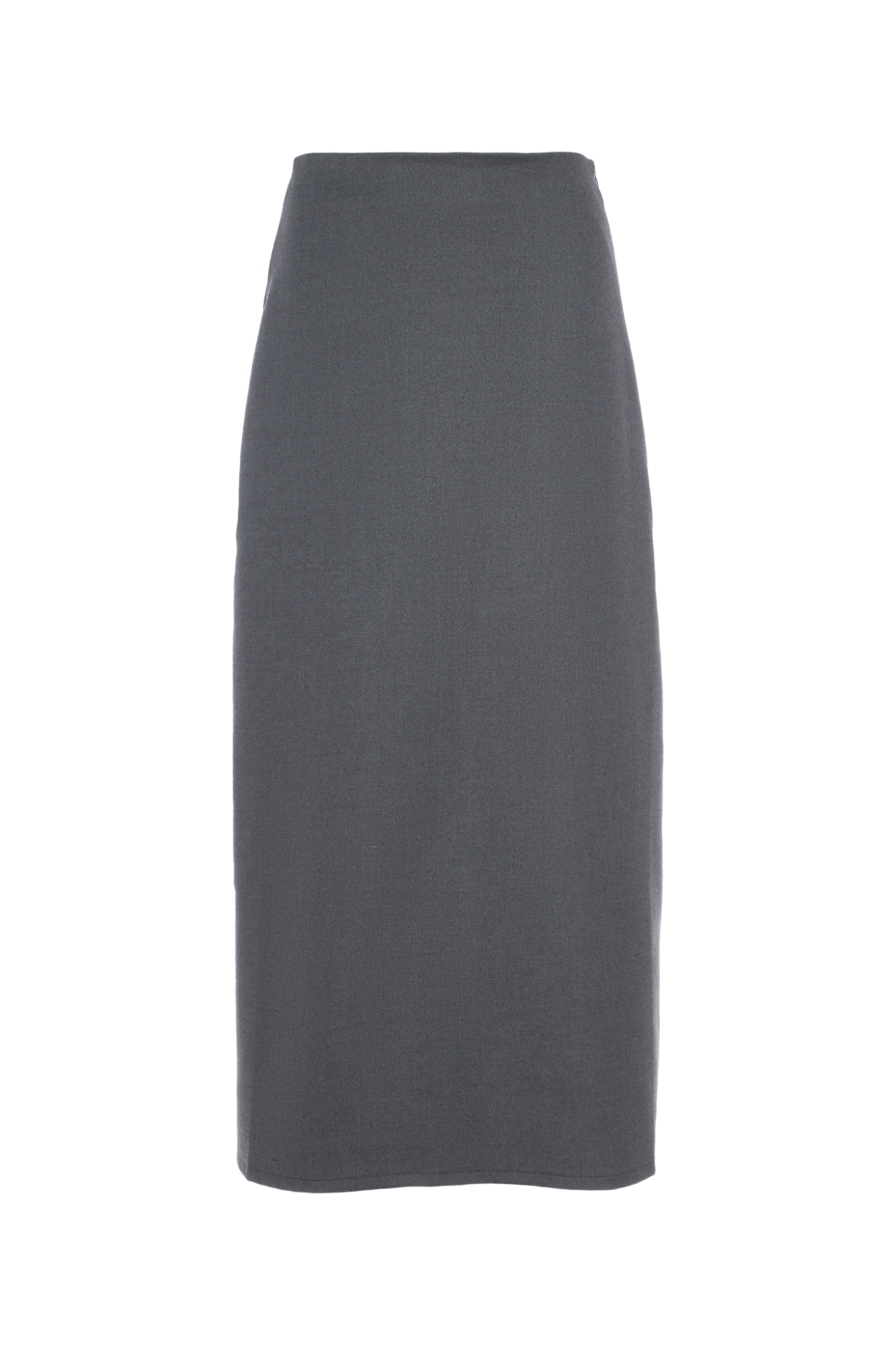 Cool Wool Midi A Line Strap Skirt