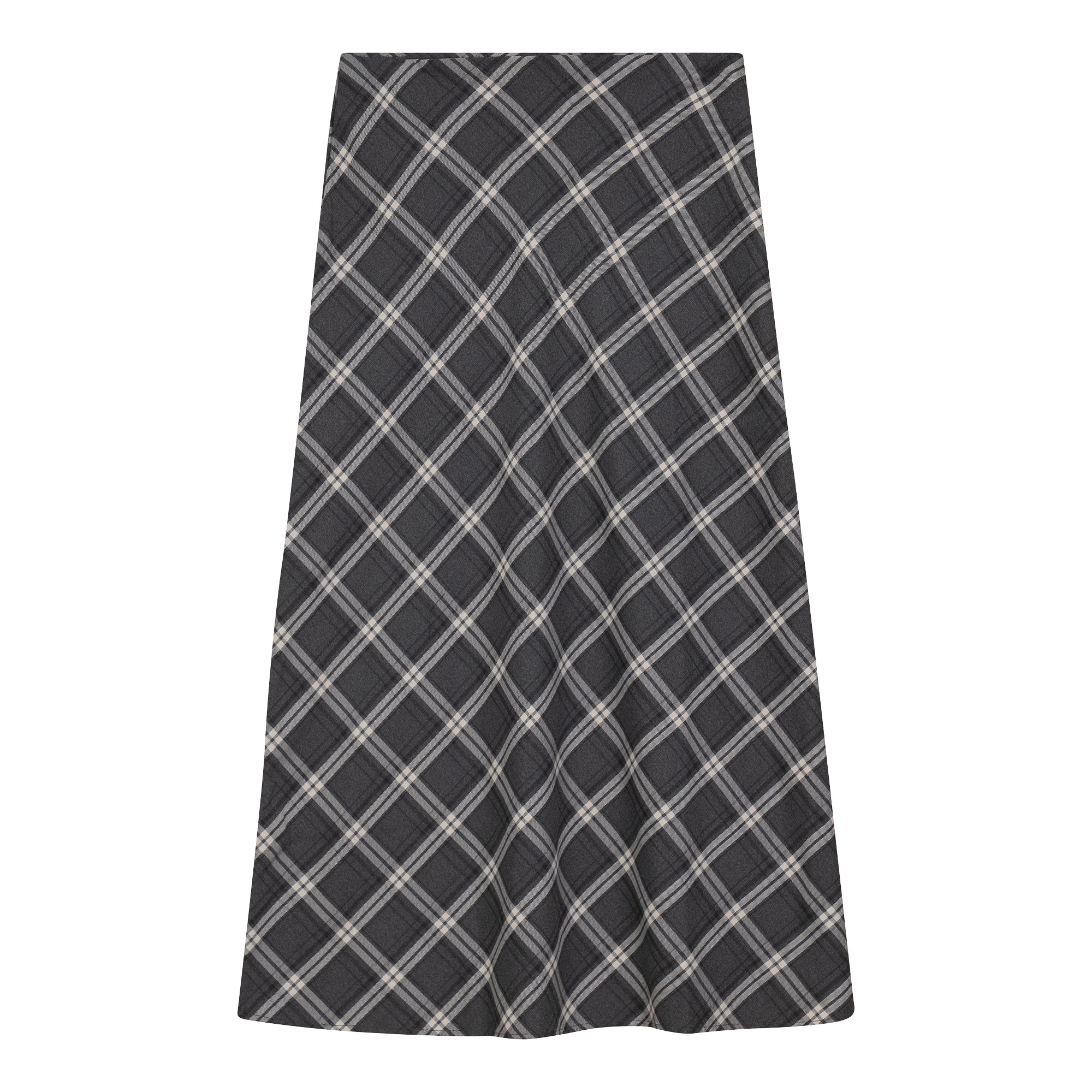 Midi Plaid Skirt