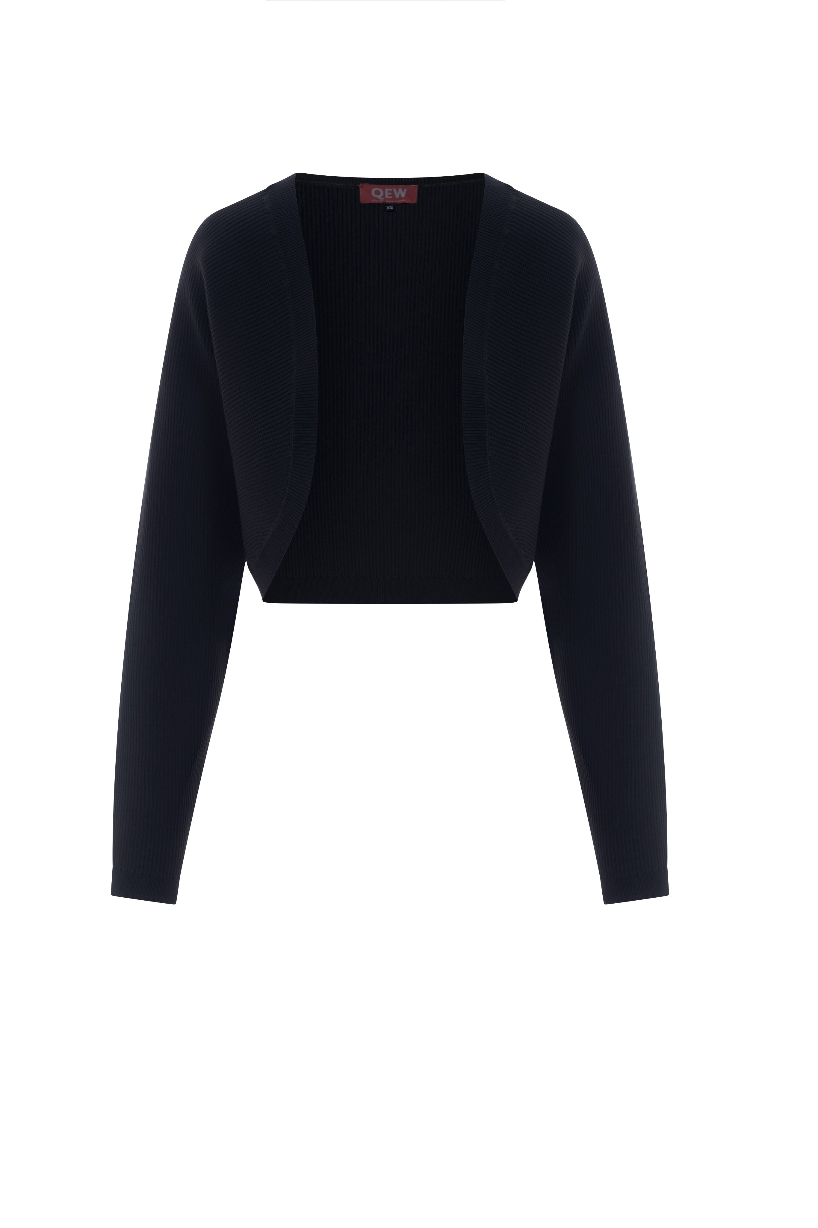 Cropped Knit Open Bolero