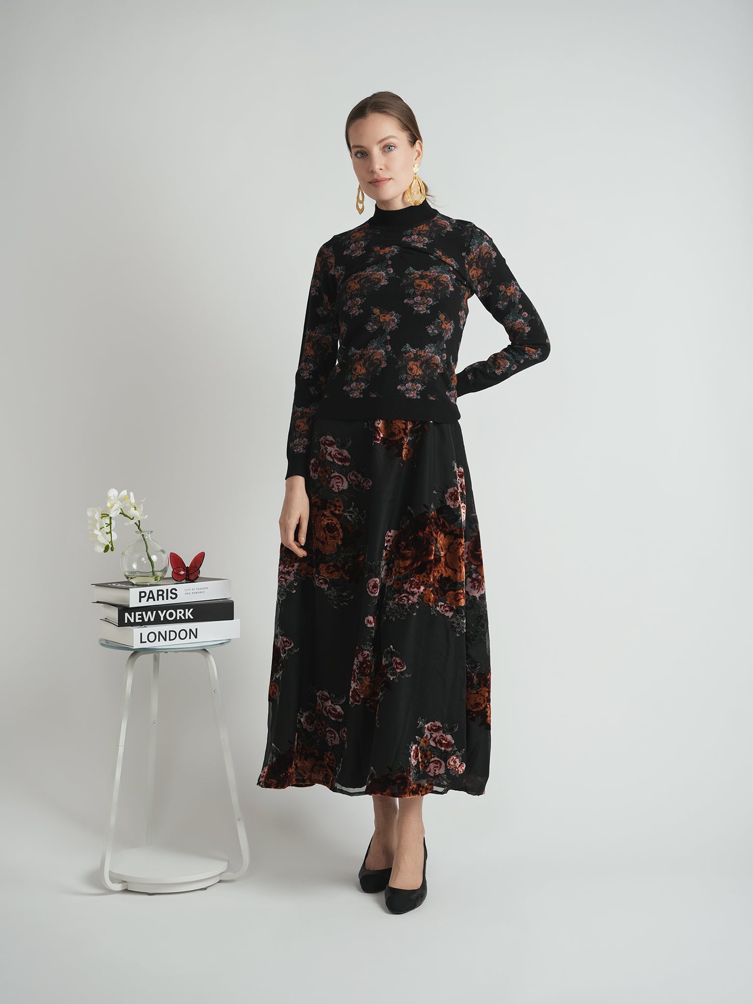 Flocked Velour Jumper