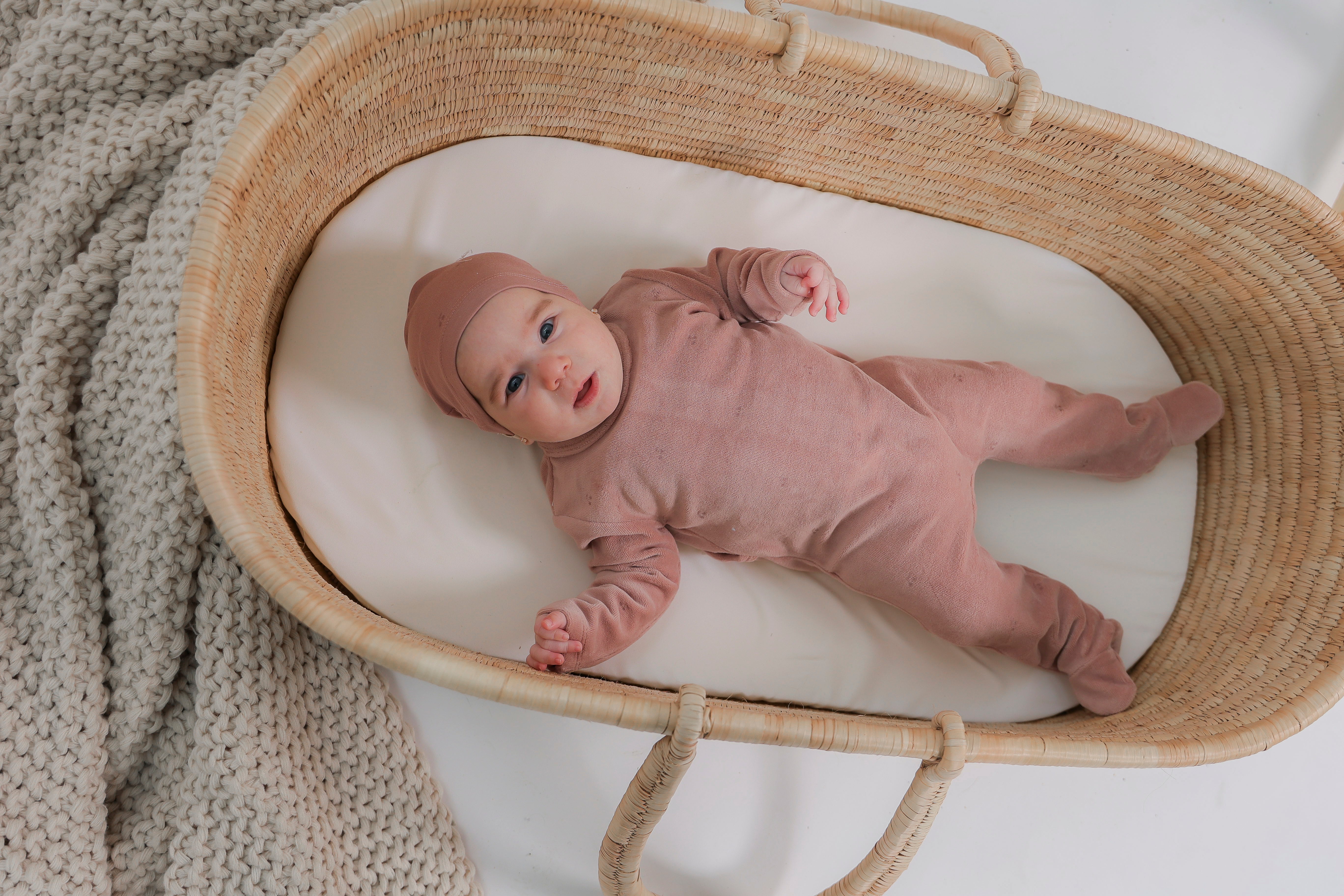 Cherry Print Velour Onesie