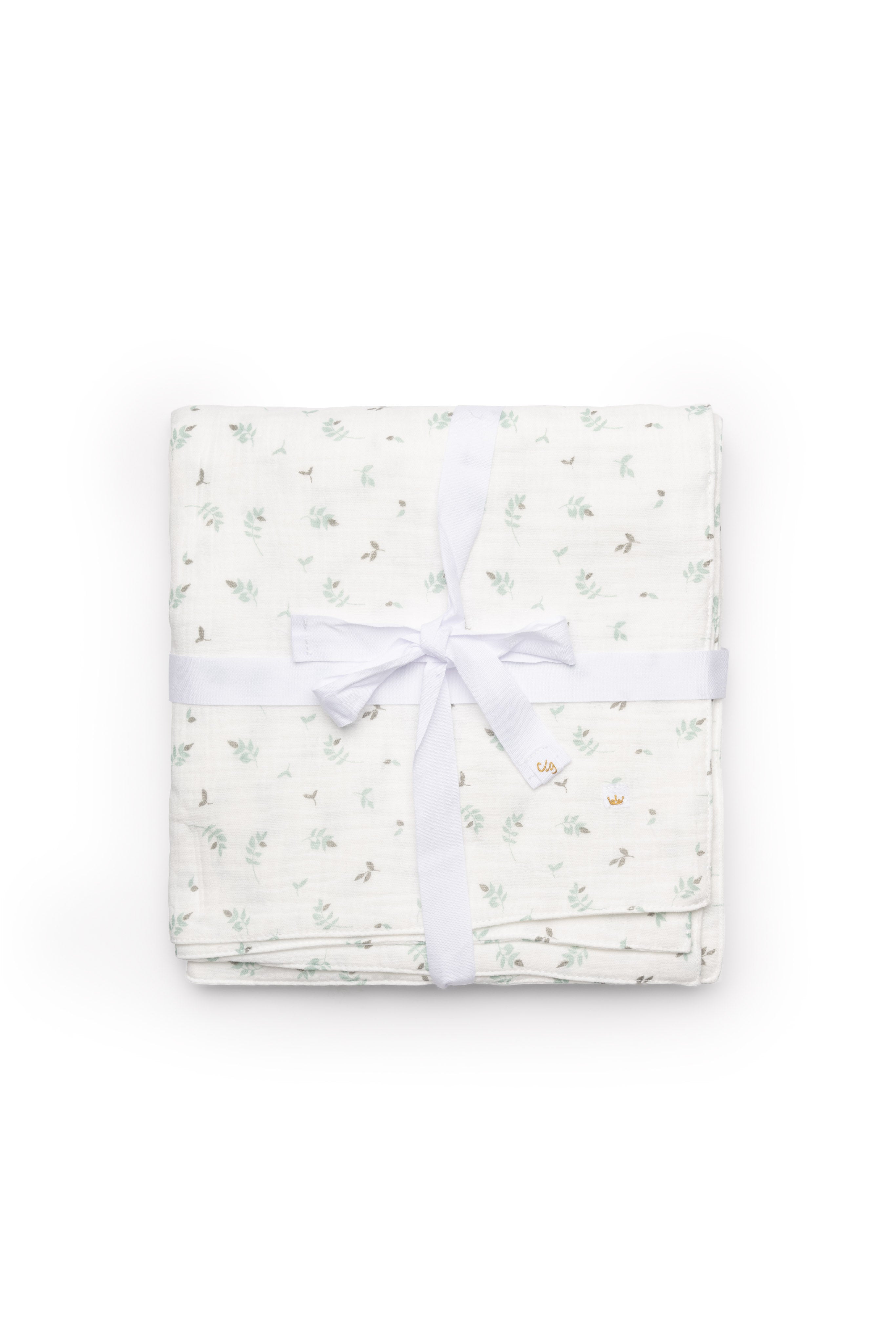 Leaves Print Gauze Muslin Blanket