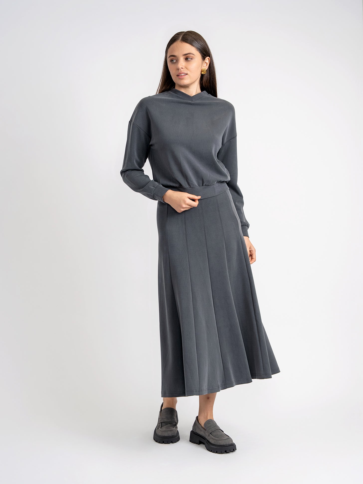 Drop Shoulder Crop Top