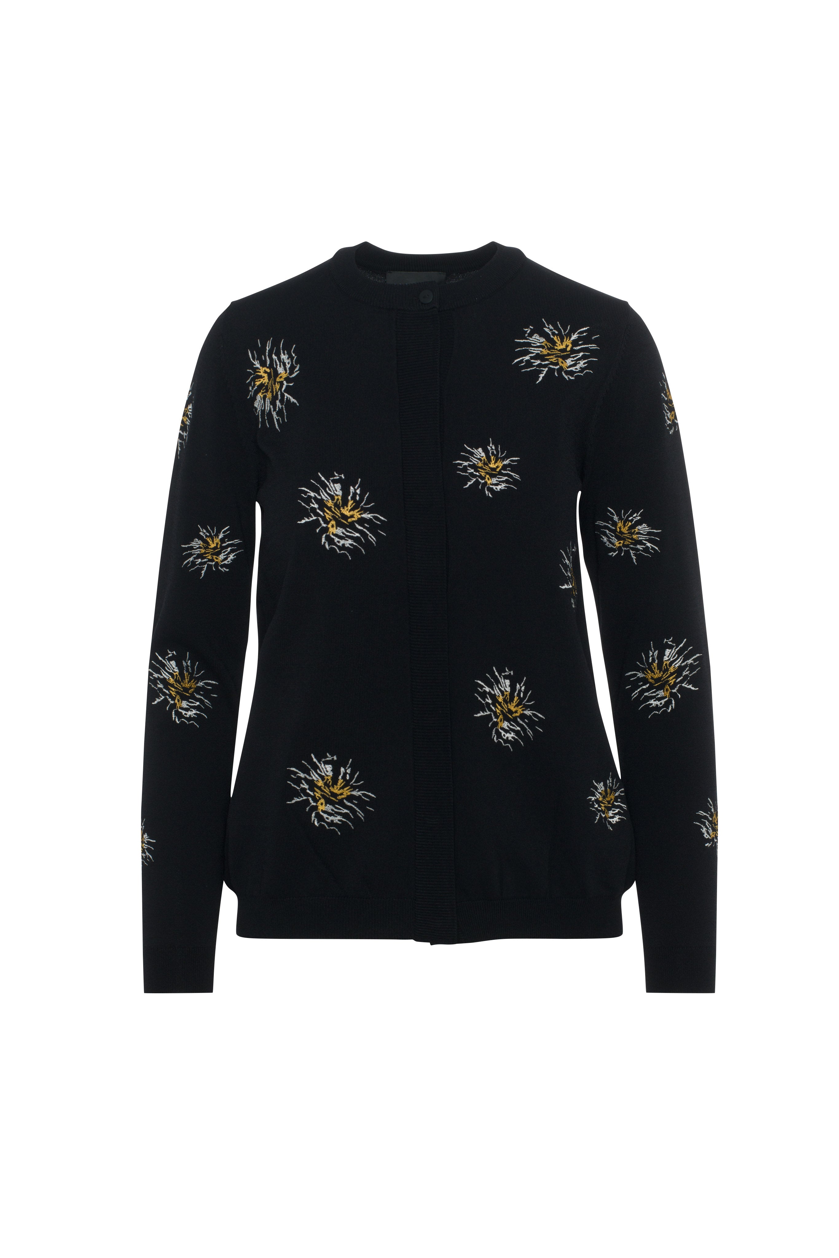 Maternity Embroidered Cropped Cardigan