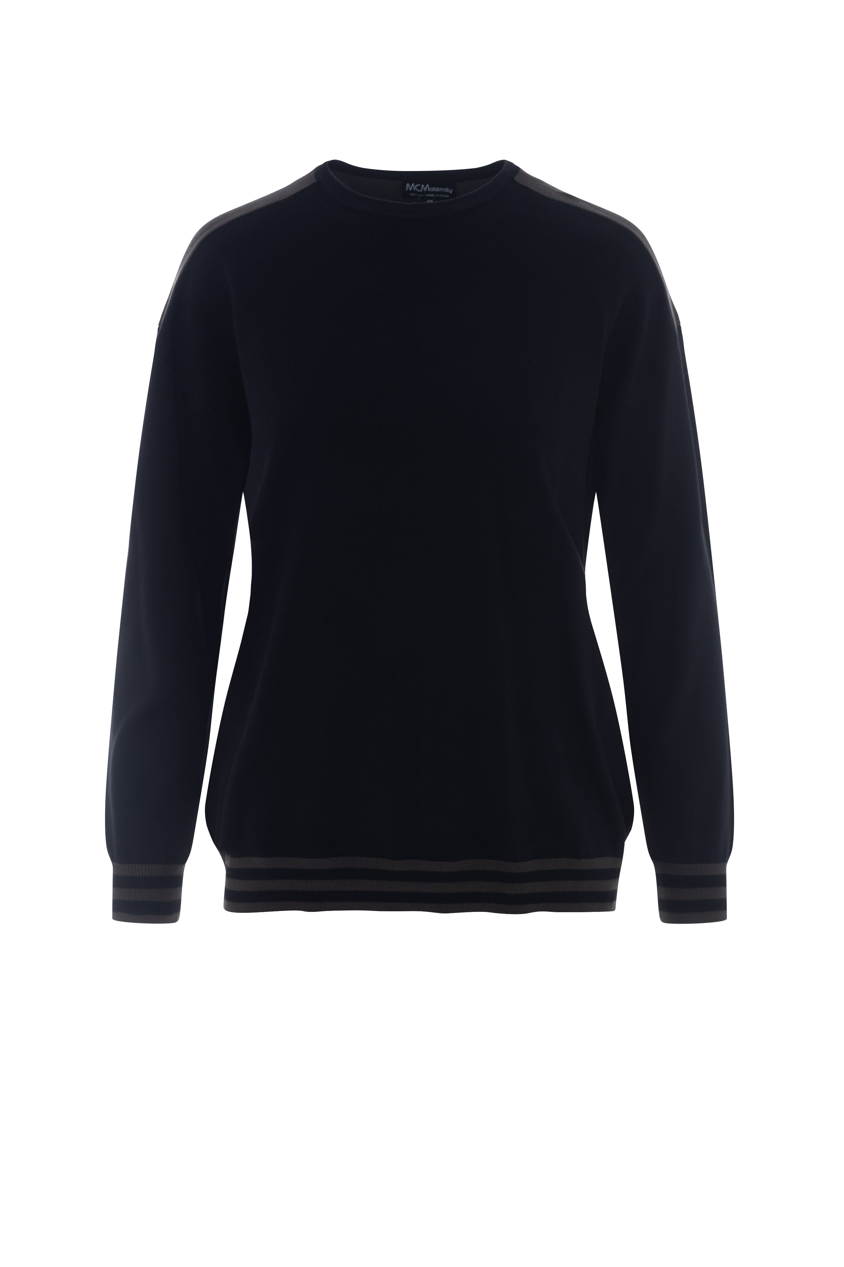 Maternity Color Blocked Dolman Sweater