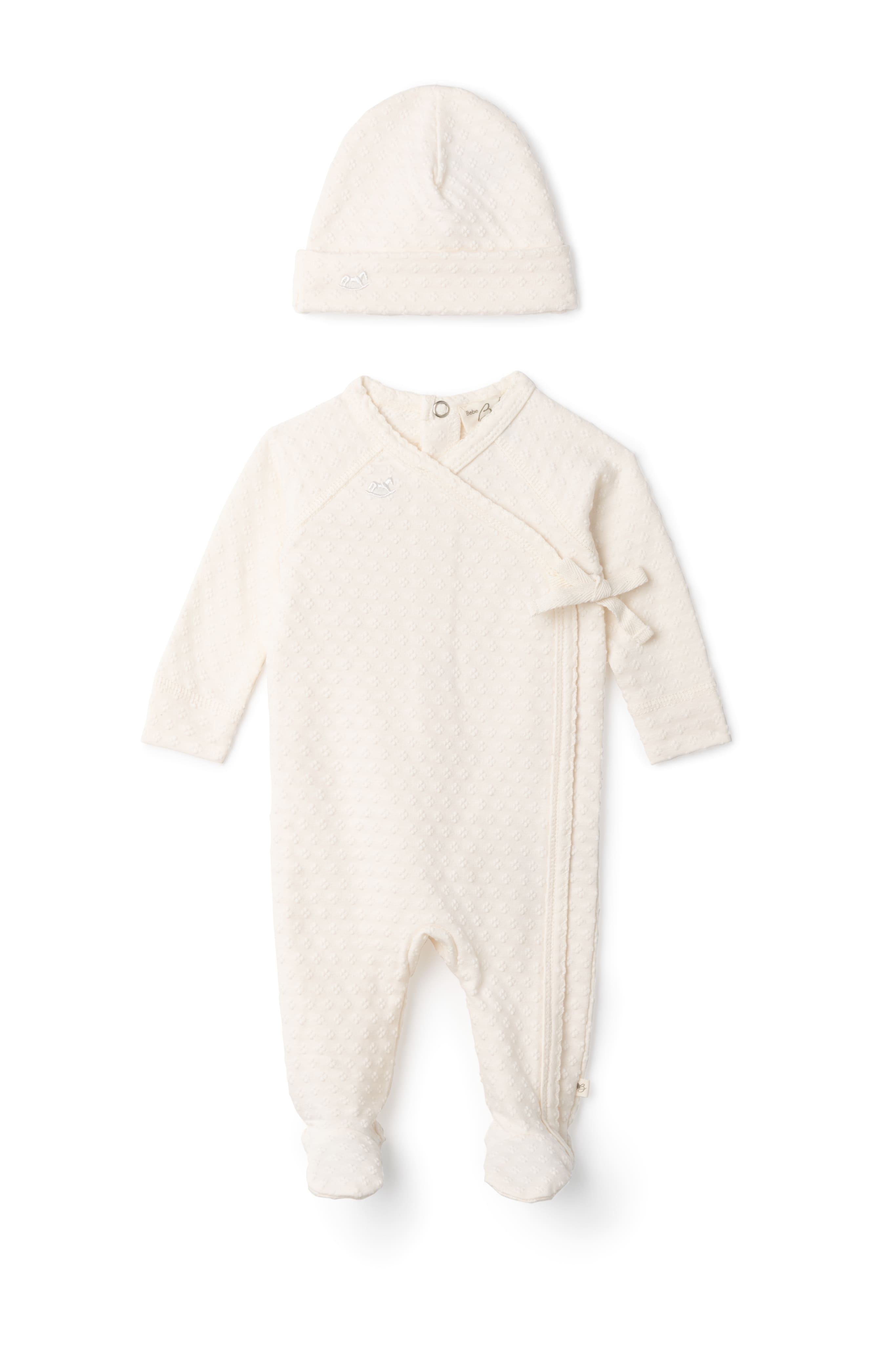 Embossed Diamond Wrap Onesie