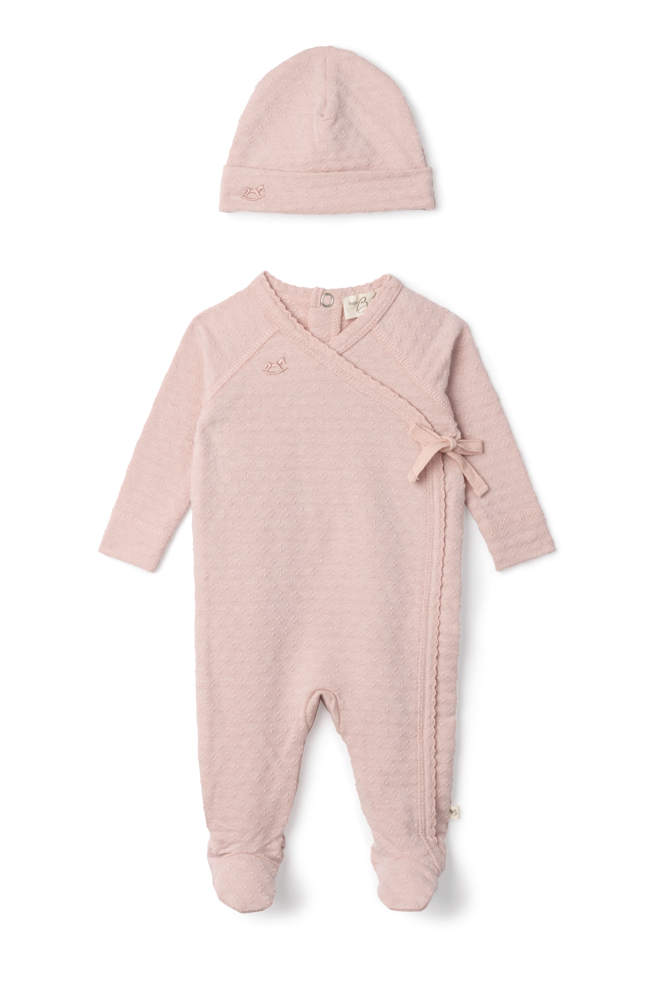 Embossed Diamond Wrap Onesie
