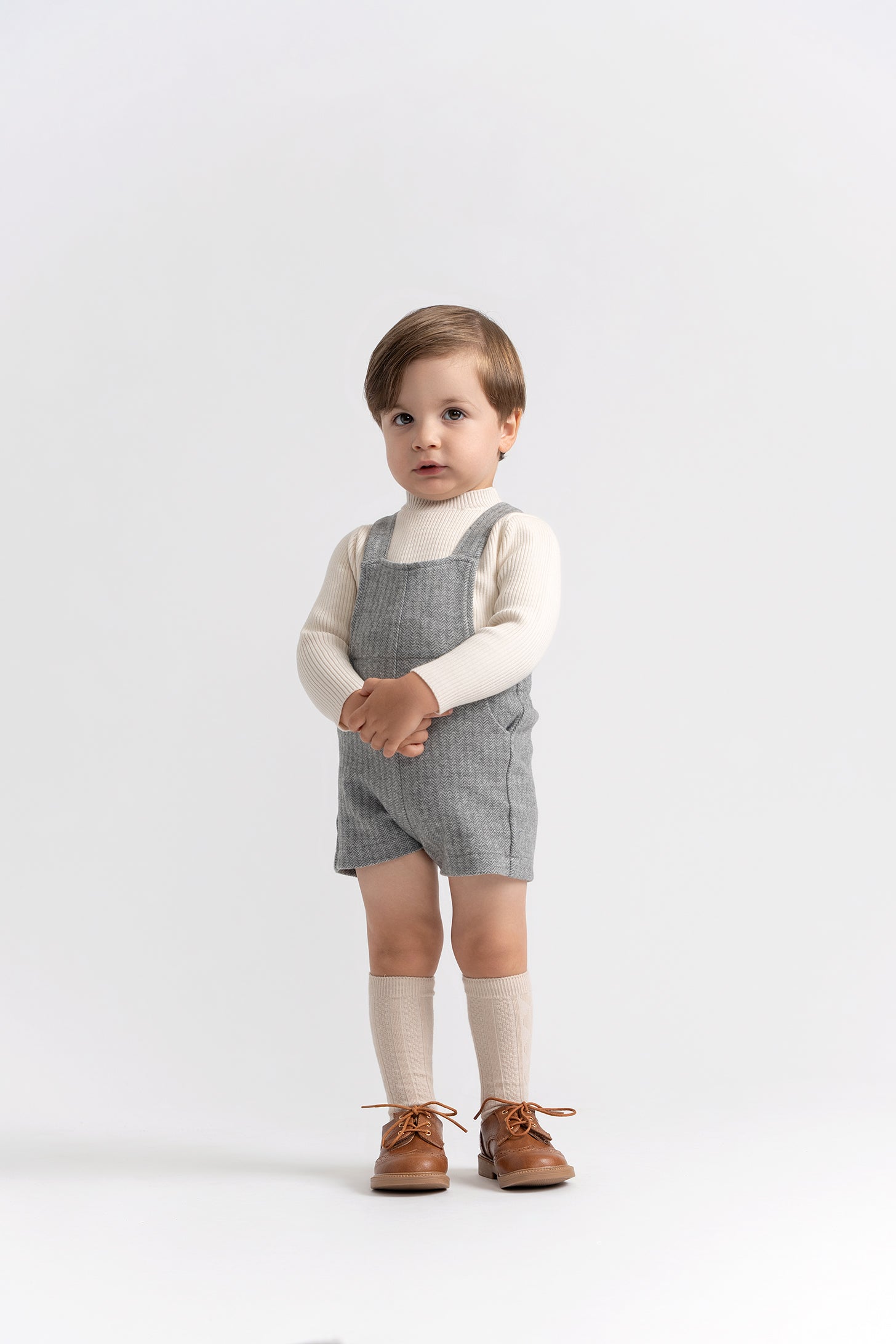 Herringbone Stretch Overalls