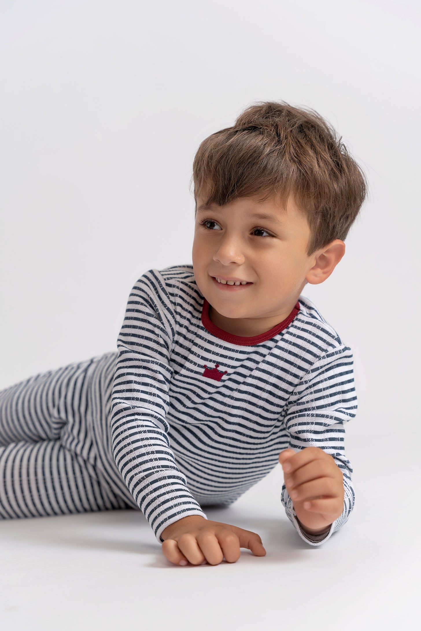 Striped Pointelle 2Pc Set