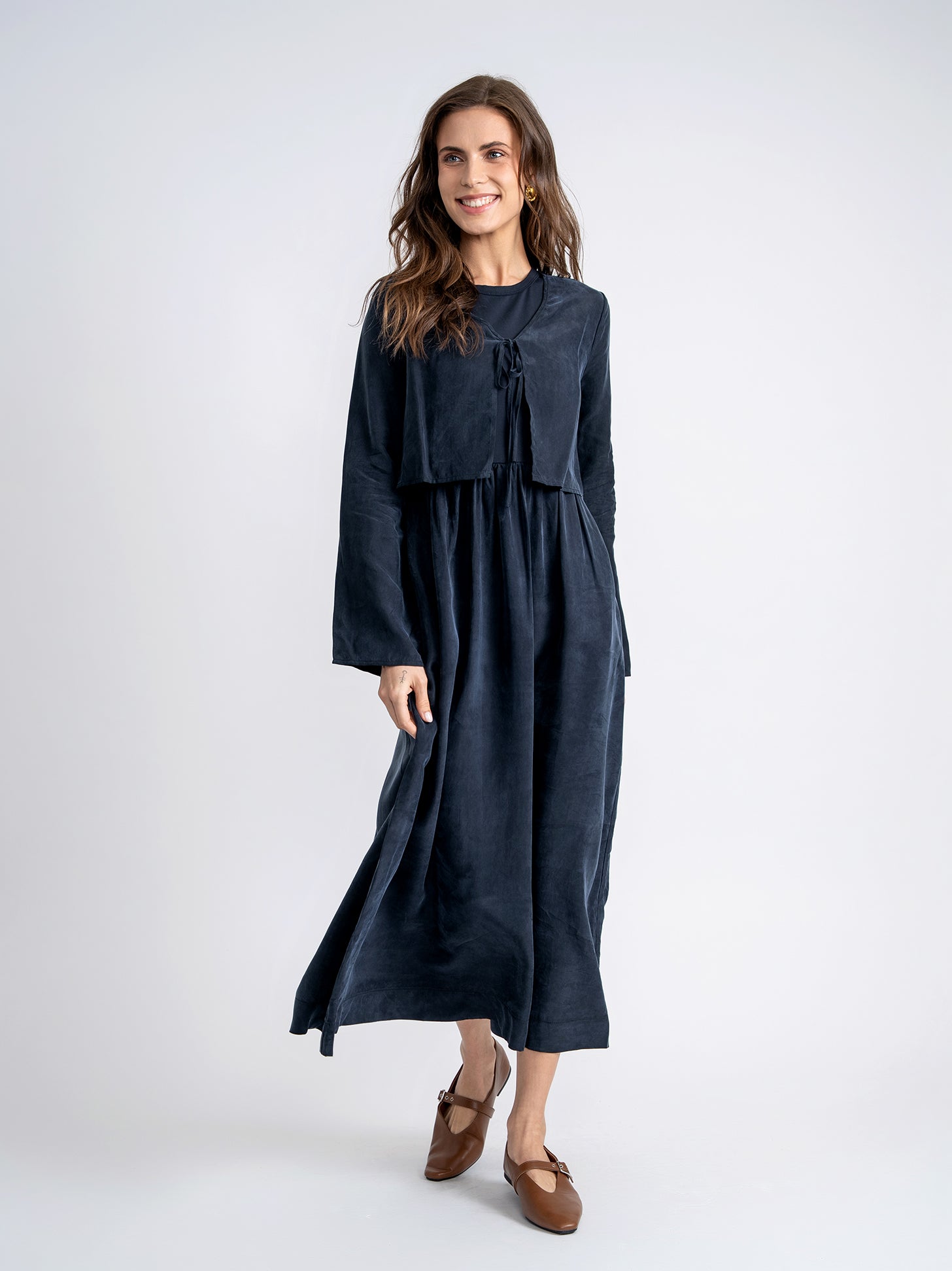 Suede Cropped Cardigan