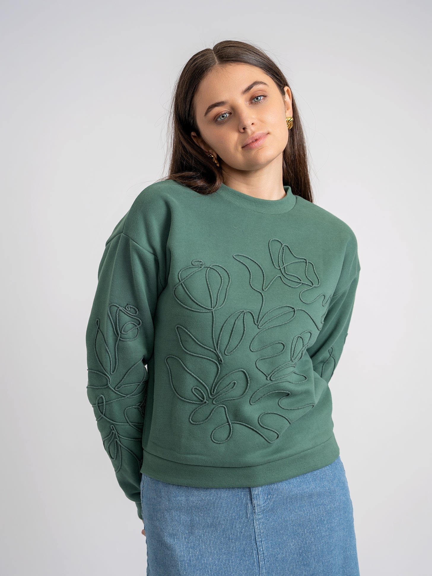 Rope Embroidered Sweatshirt