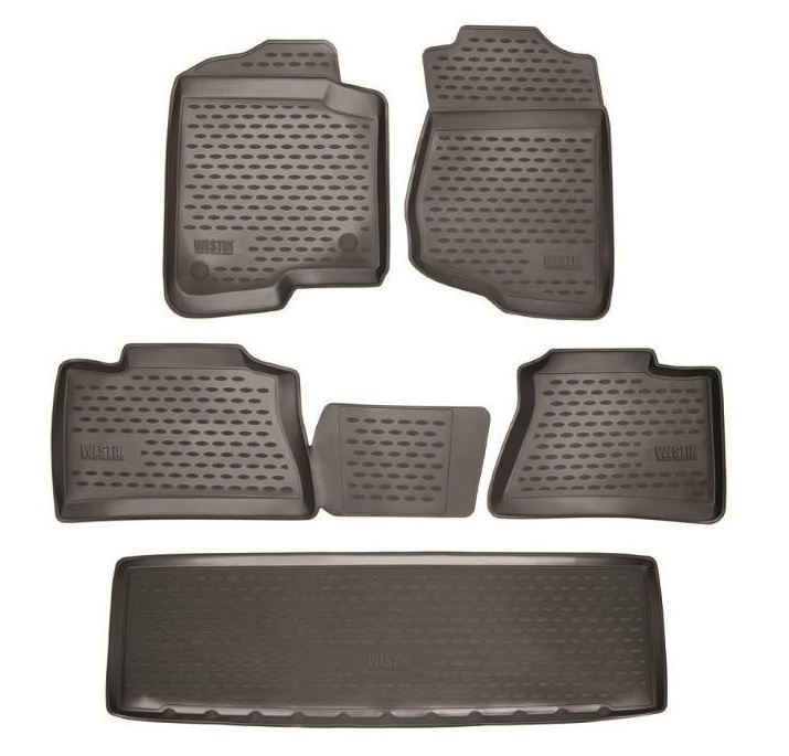 Westin 2015-2017 Cadillac Escalade w/Captain Seats Profile Floor Liners 6pc - Black