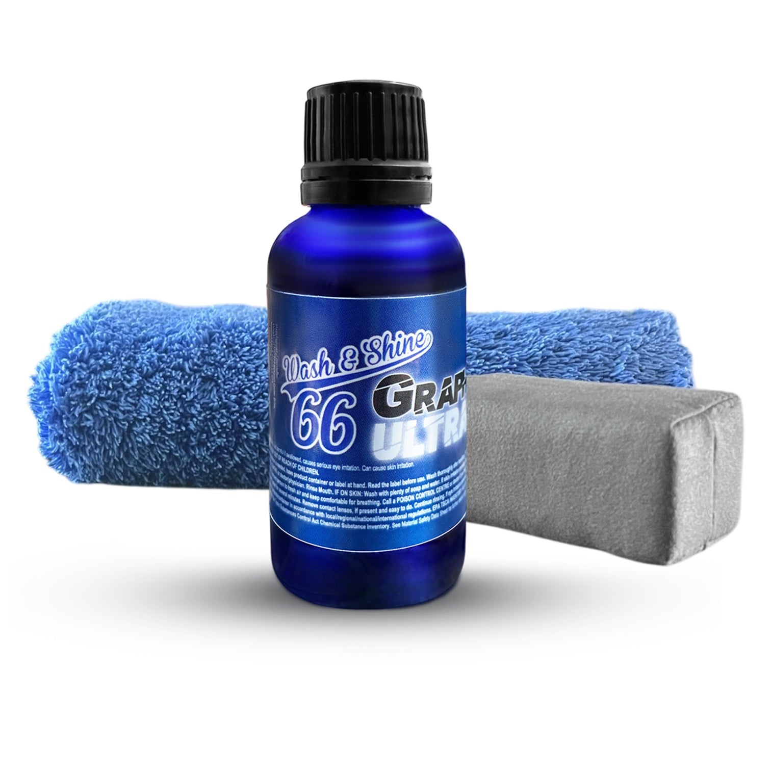 Wash&amp;Shine 66 Graphene infused Ceramic Coating with UV Trace Technology – 10H Protection &amp; Shine 1 fl.oz.