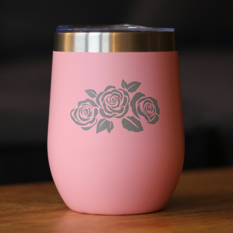 Roses - Wine Tumbler