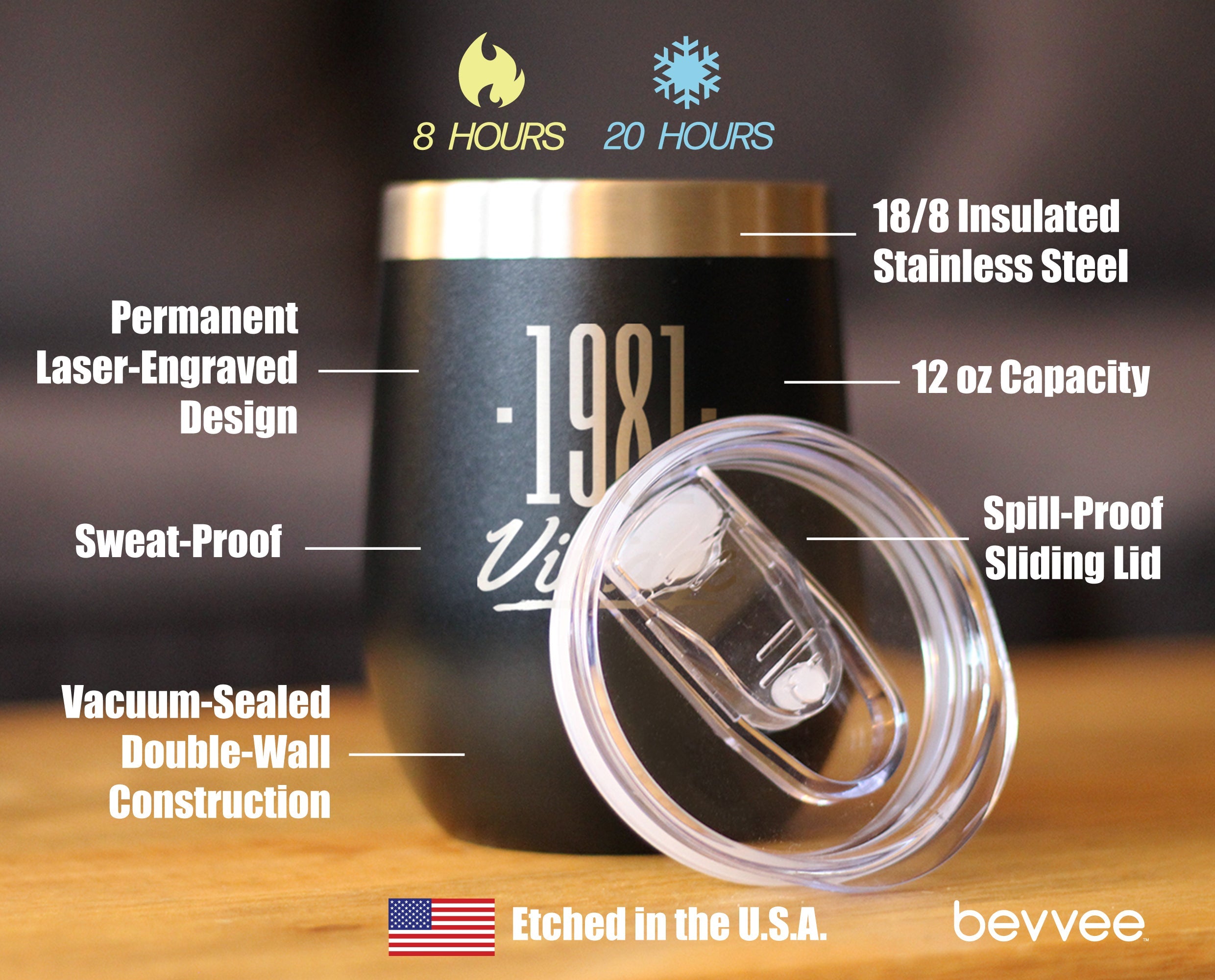 Vintage 1981 - Wine Tumbler