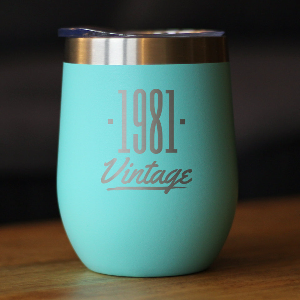 Vintage 1981 - Wine Tumbler