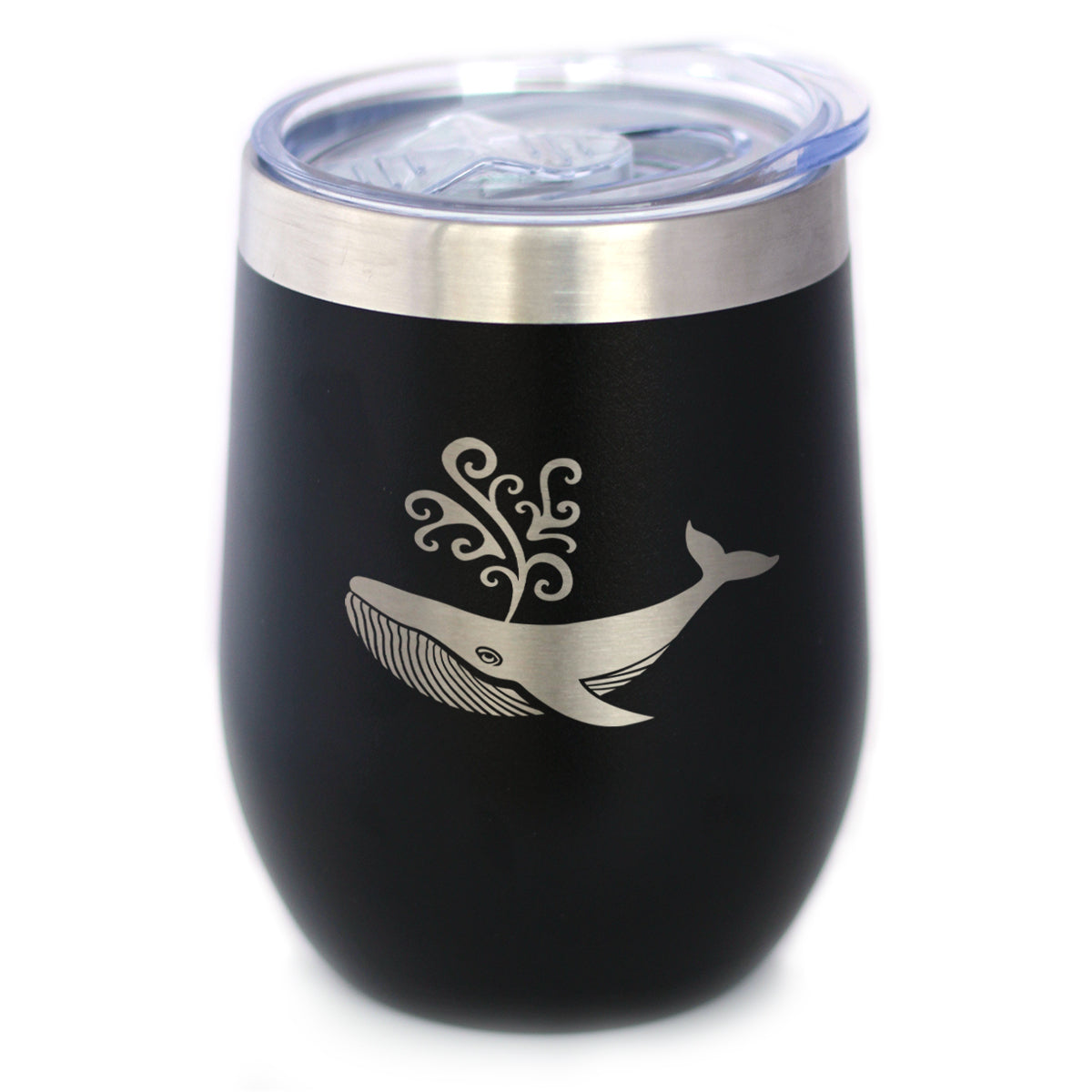 Decorative Whale - Wine Tumbler