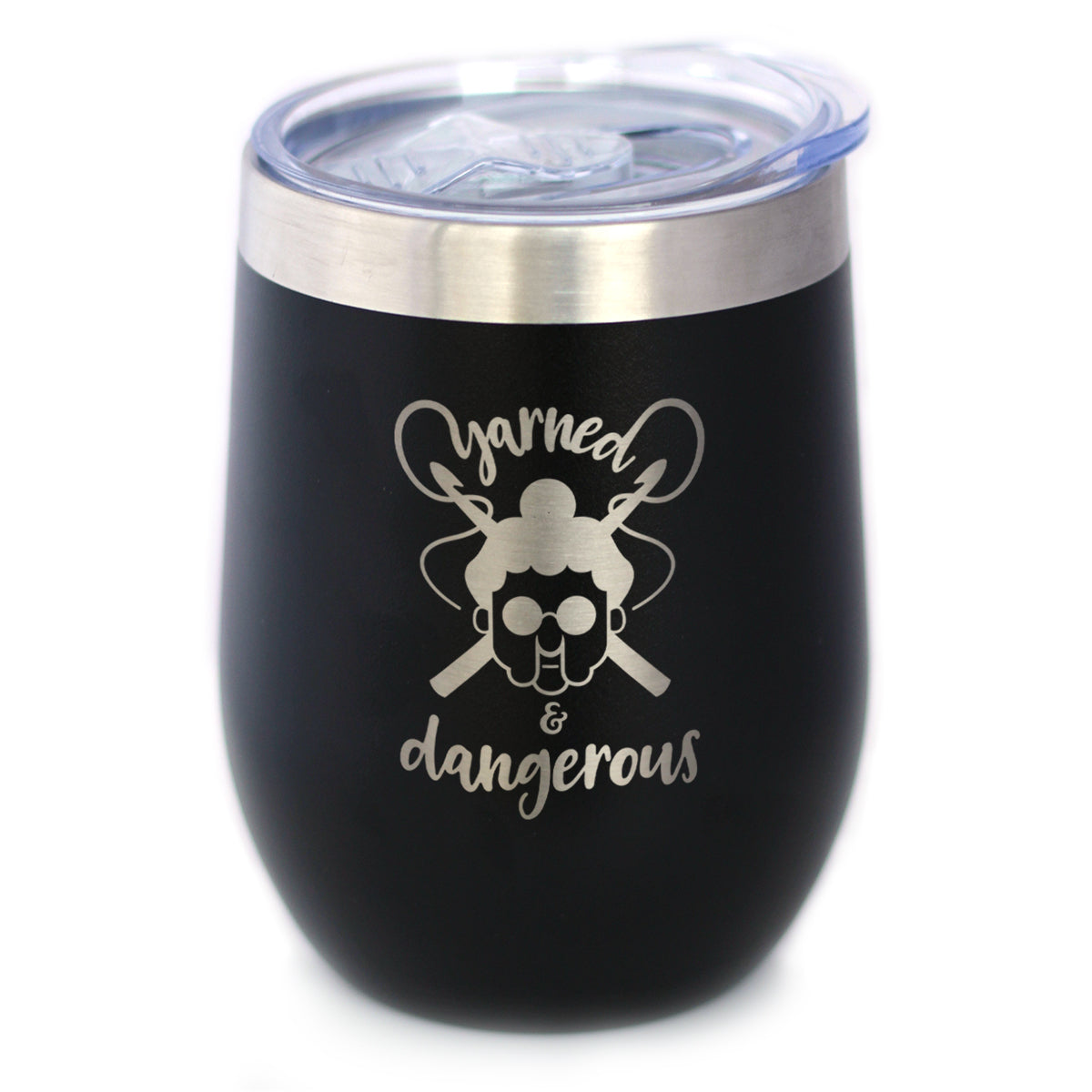 Yarned &amp;amp; Dangerous - Wine Tumbler