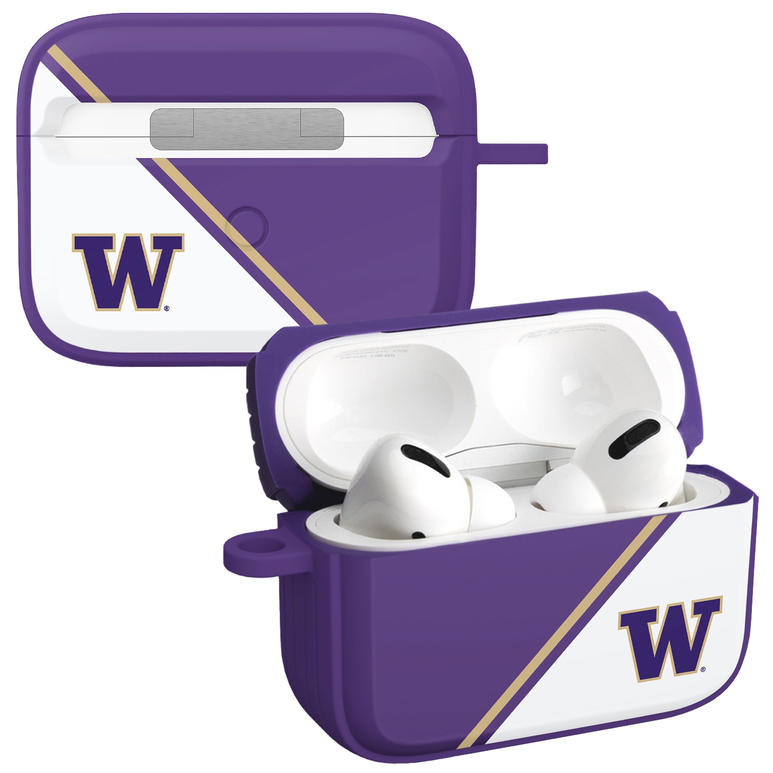 Washington Huskies HDX Champion Series Apple AirPods Pro 1 &amp;amp; 2 Case Cover