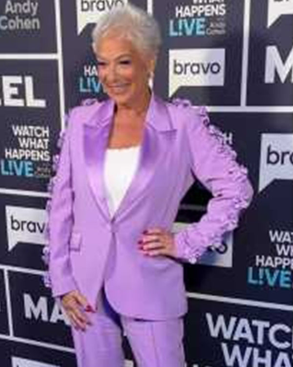 Watch What Happens Live 2025 Denise Welch Lilac Blazer