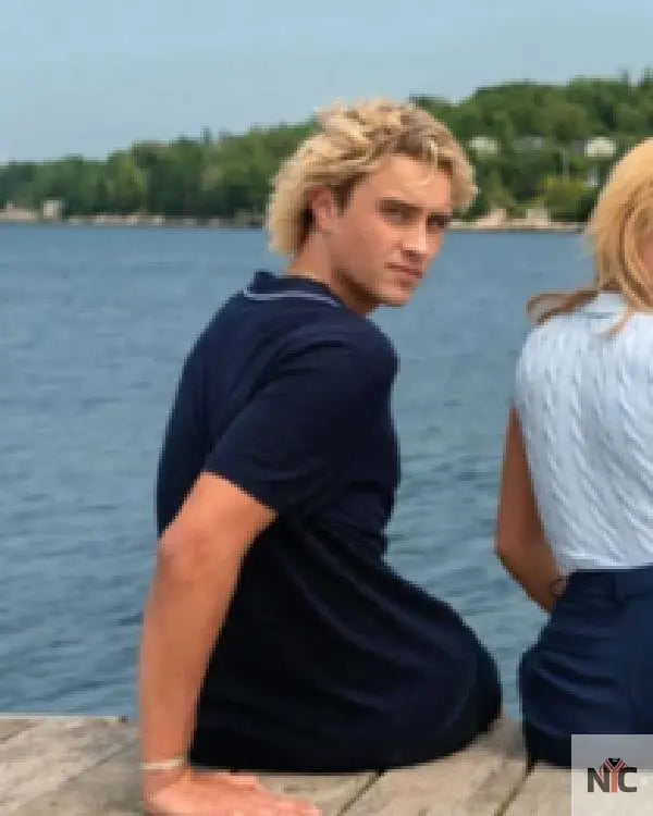 We Were Liars Joseph Zada Blue Polo Shirt