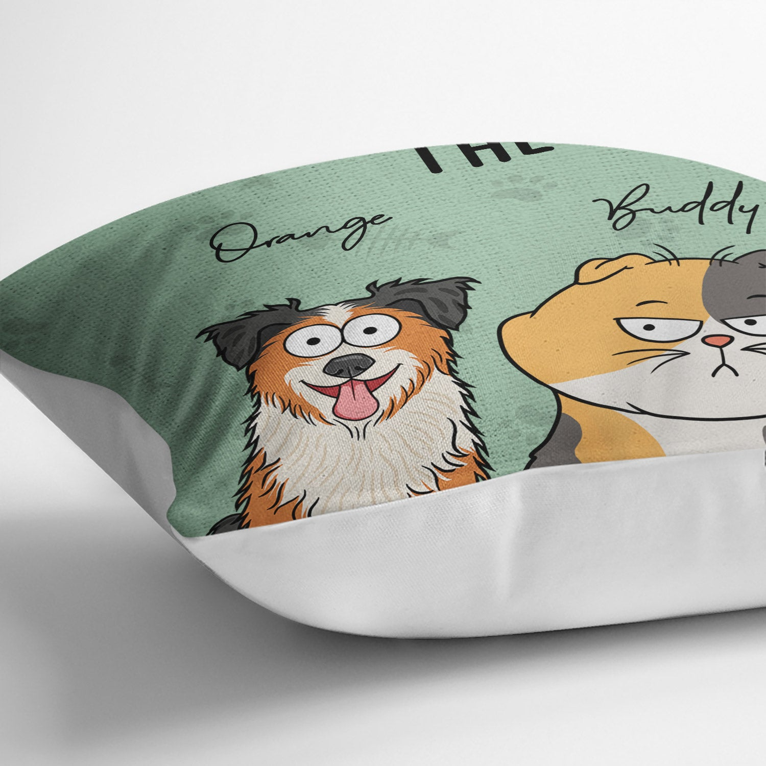 We Rule The House Dog Cat Version - Personalized Custom Pillow - Gift for Dog Lovers, Cat Lovers, Pet Lovers