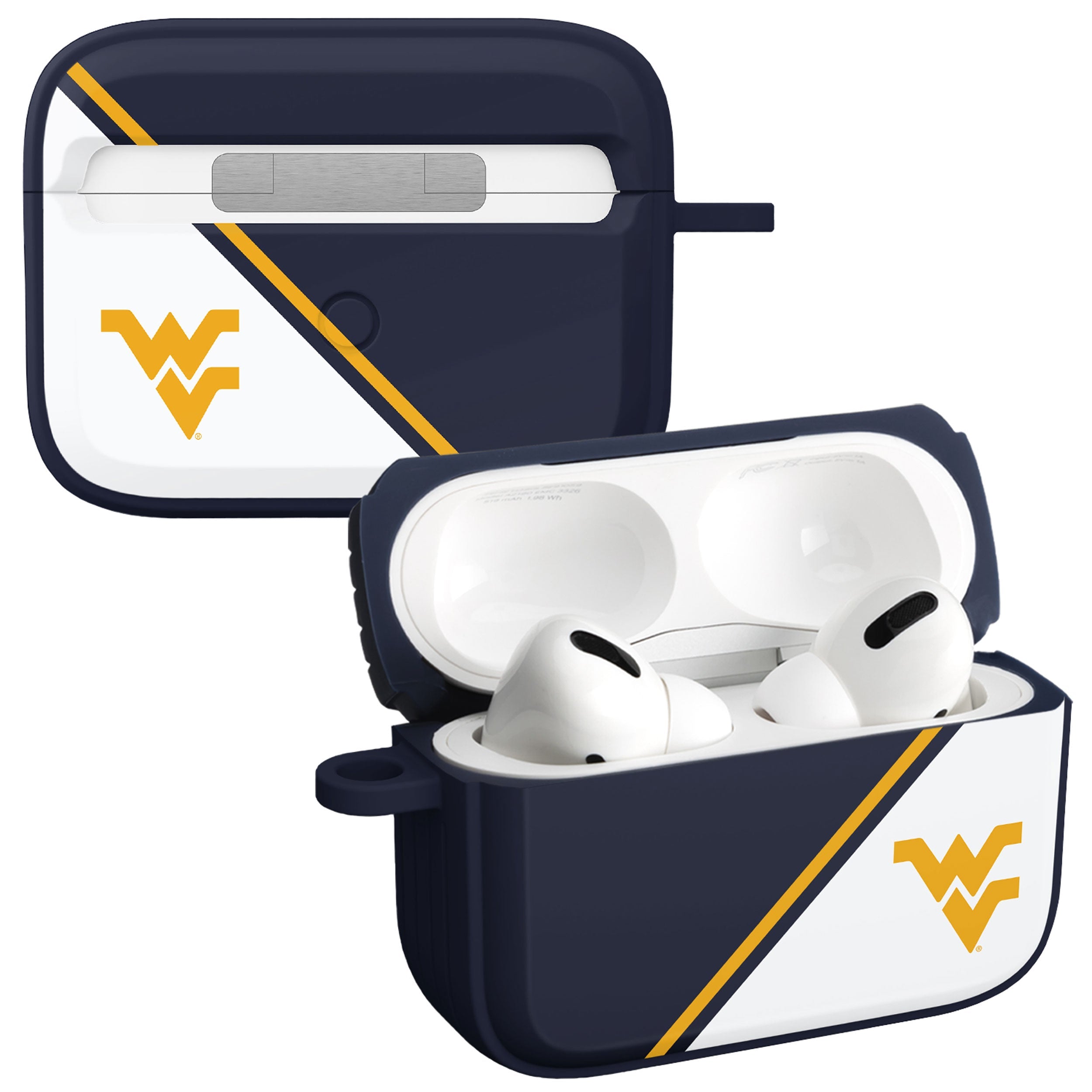 West Virginia Mountaineers HDX Champion Series Apple AirPods Pro 1 &amp;amp; 2 Case Cover