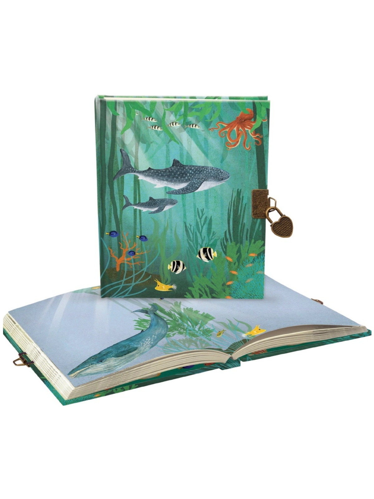 Whale Song Lockable Notebook Diary