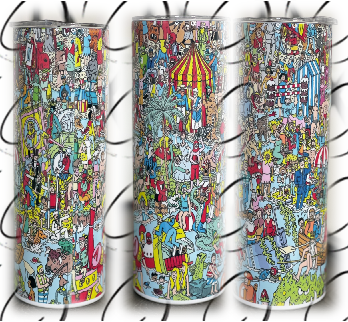 Where&amp;#39;s Waldo 20oz Skinny Tumbler