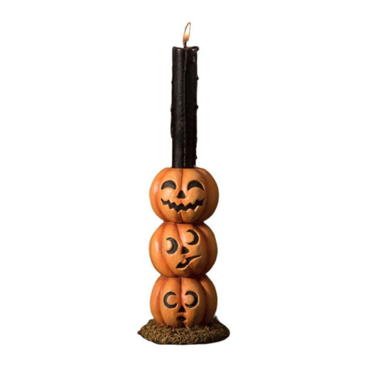 Pumpkin Stack Candlestick by Bethany Lowe Designs