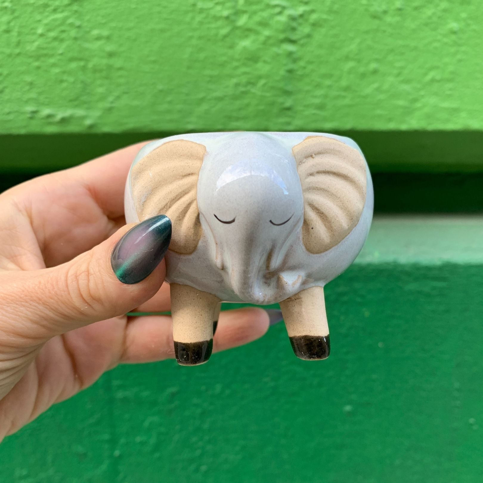 White Elephant Pot | Decorative Succulents Ceramic Planter  | 2.5&amp;quot; Tall