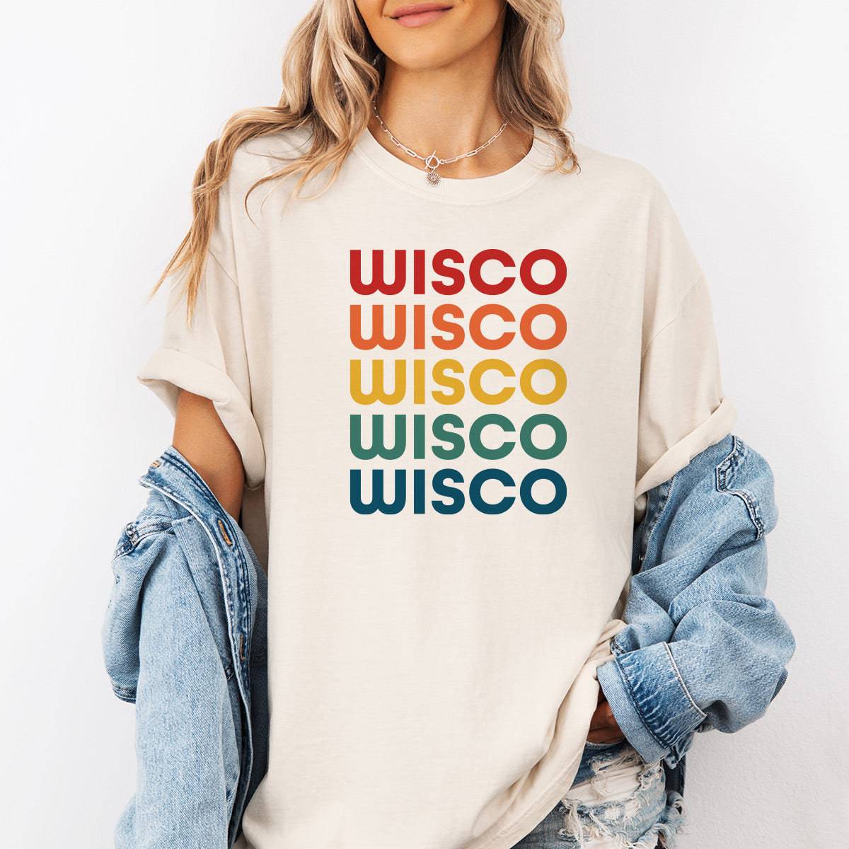 Wisco Pride Unisex Crewneck Tee. Ivory.