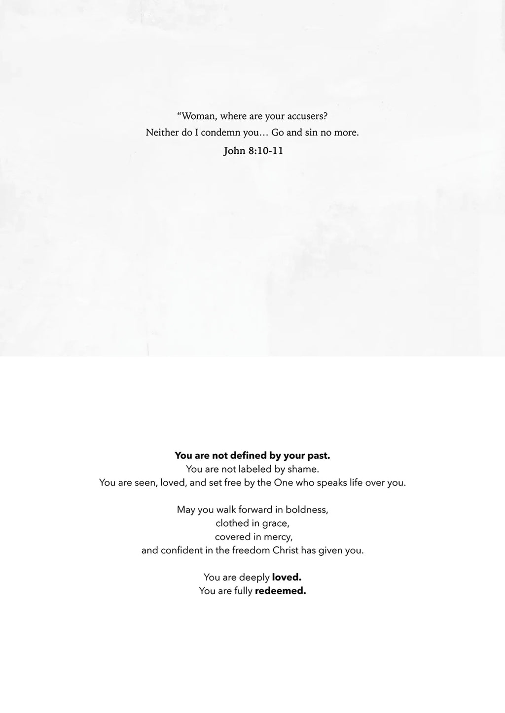 "Woman, Where Are Your Accusers?" Greeting Card