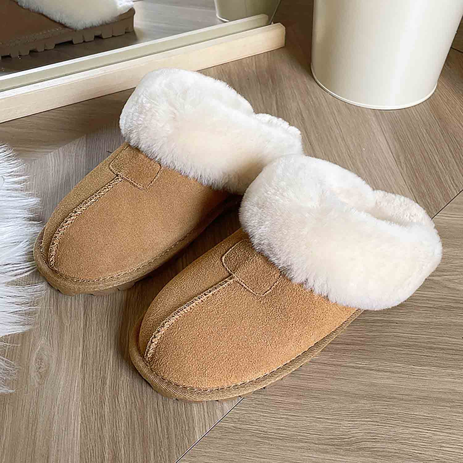 Women&amp;#39;s Fashion Sheepskin Fur-Integrated Winter Snow Boots | ZAKAPOP