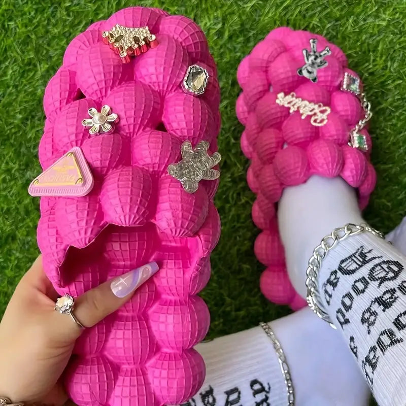 Women&amp;#39;s Fashionable Bubble Slippers With Charm | ZAKAPOP