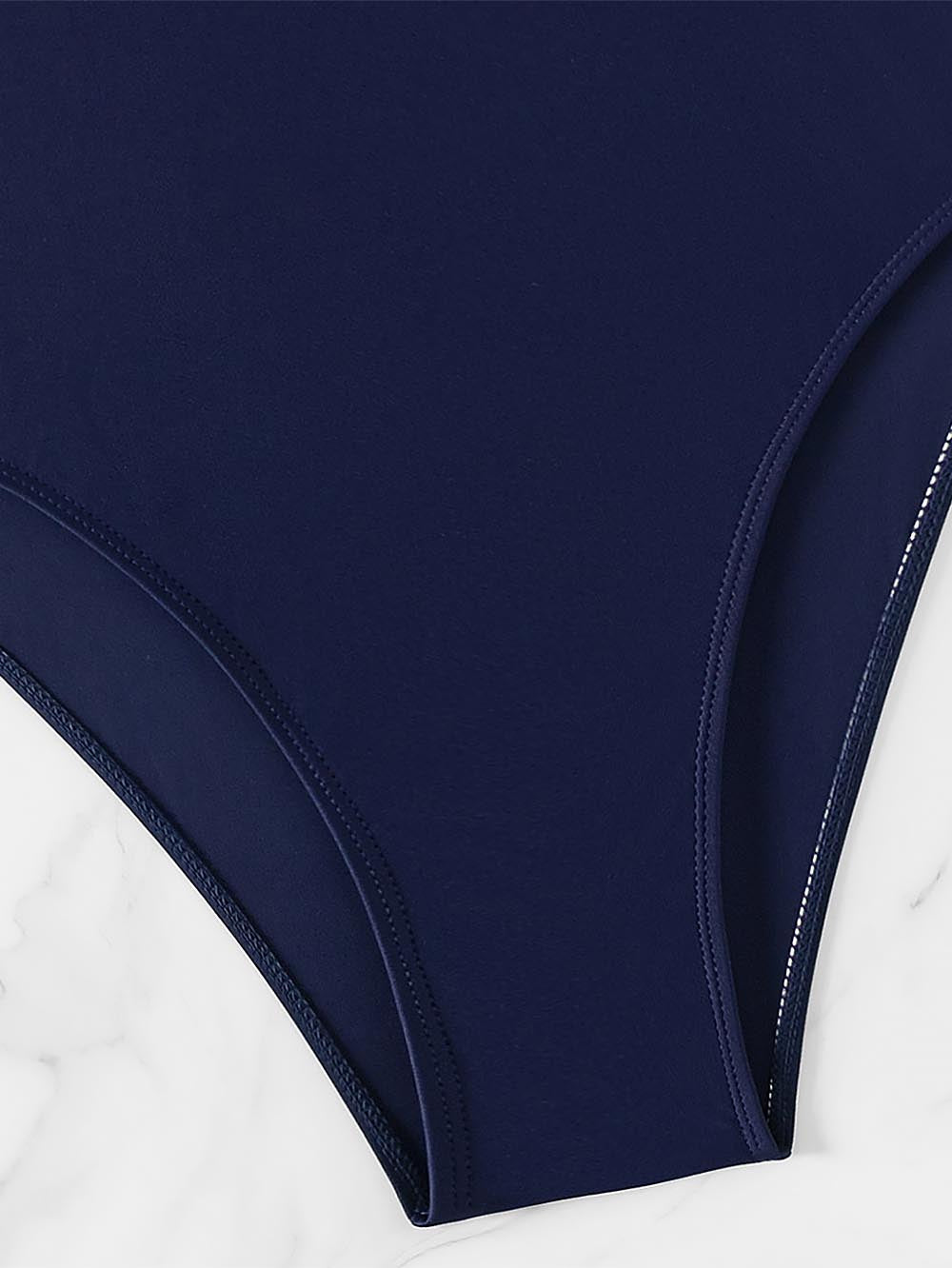 Women&#39;s New Solid Color Mesh One-Piece Swimwear | ZAKAPOP