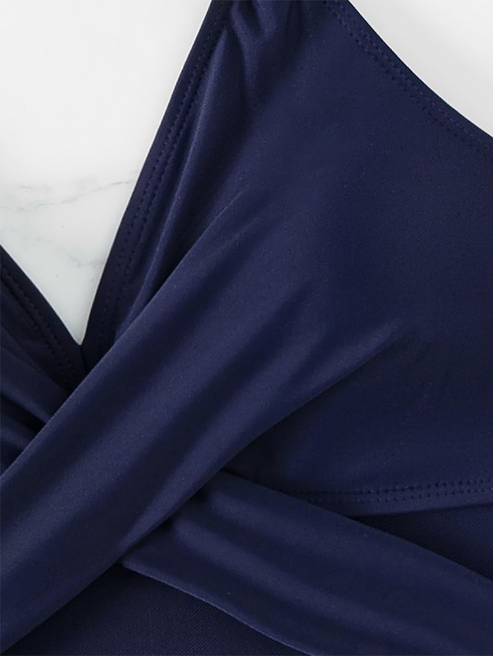 Women&#39;s New Solid Color Mesh One-Piece Swimwear | ZAKAPOP