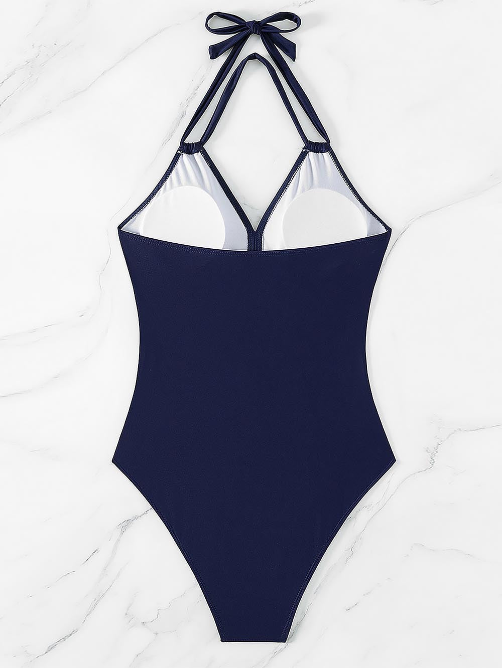 Women&#39;s New Solid Color Mesh One-Piece Swimwear | ZAKAPOP