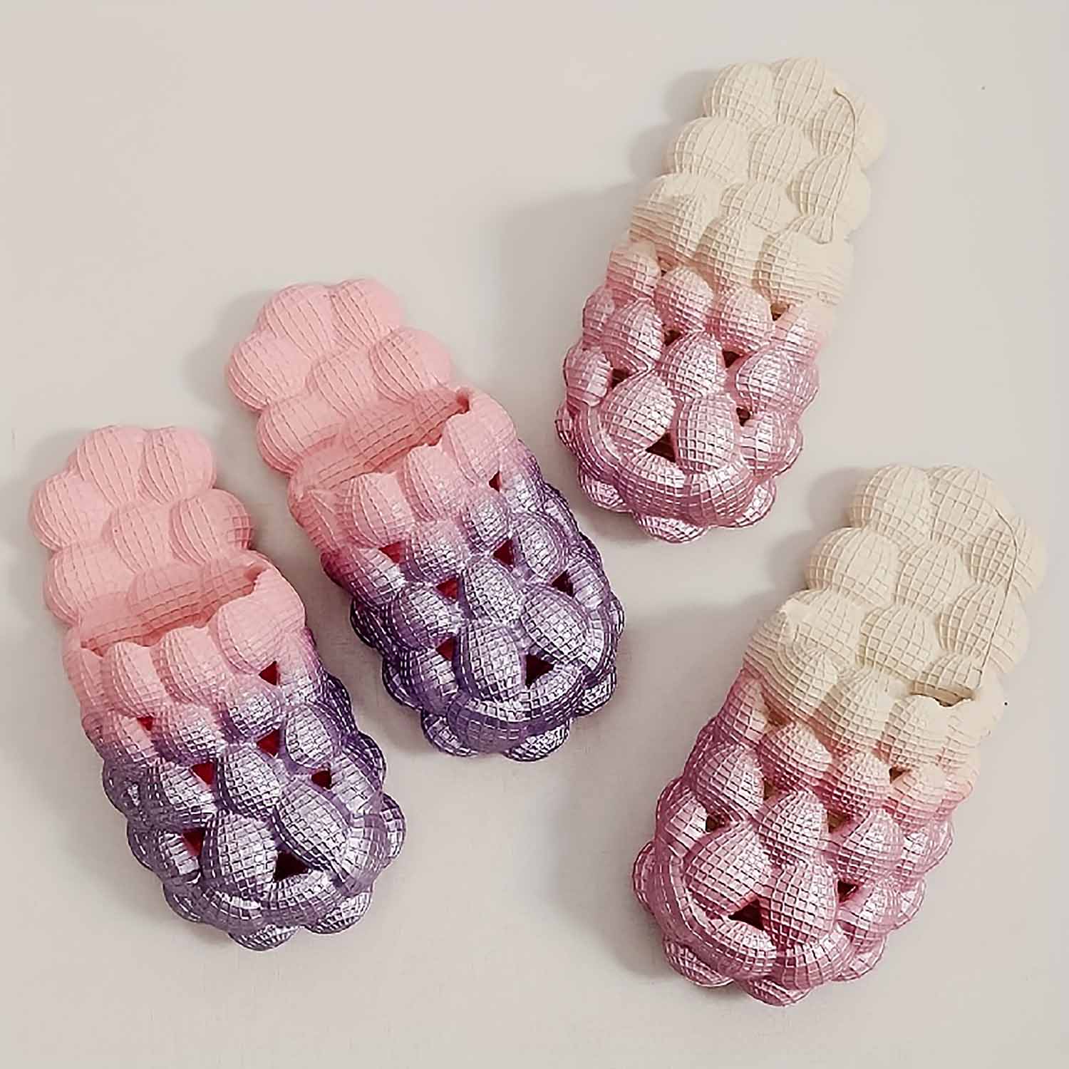 Women&#39;s Ombre Color Bubble Slides Slippers | ZAKAPOP