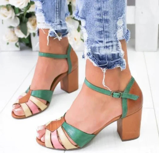 Style Loft Collection Florist&amp;#39;s Dream Buckle Heel Sandals