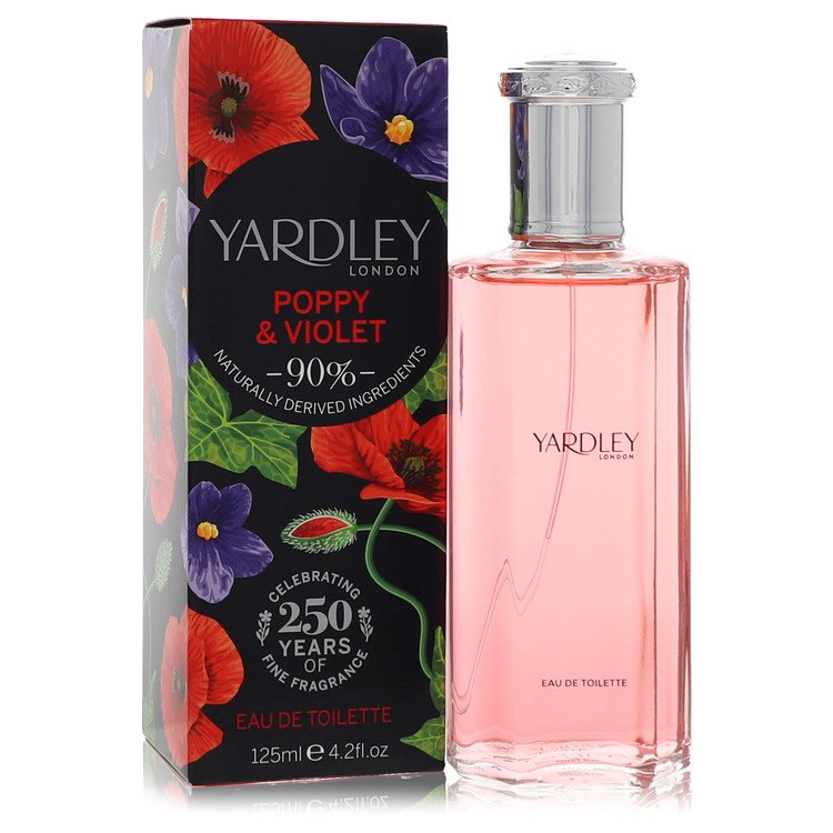 Yardley Poppy &amp;amp; Violet by Yardley London Eau De Toilette Spray 4.2 oz for Women
