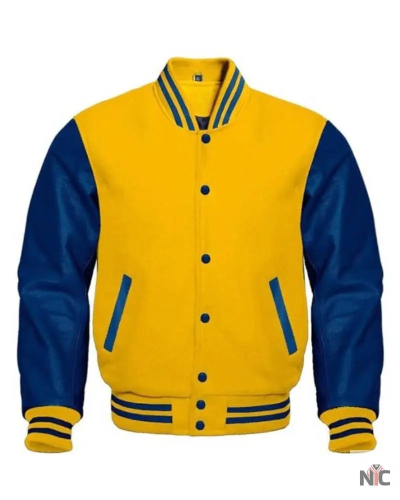 Yellow And Blue Varsity Jacket