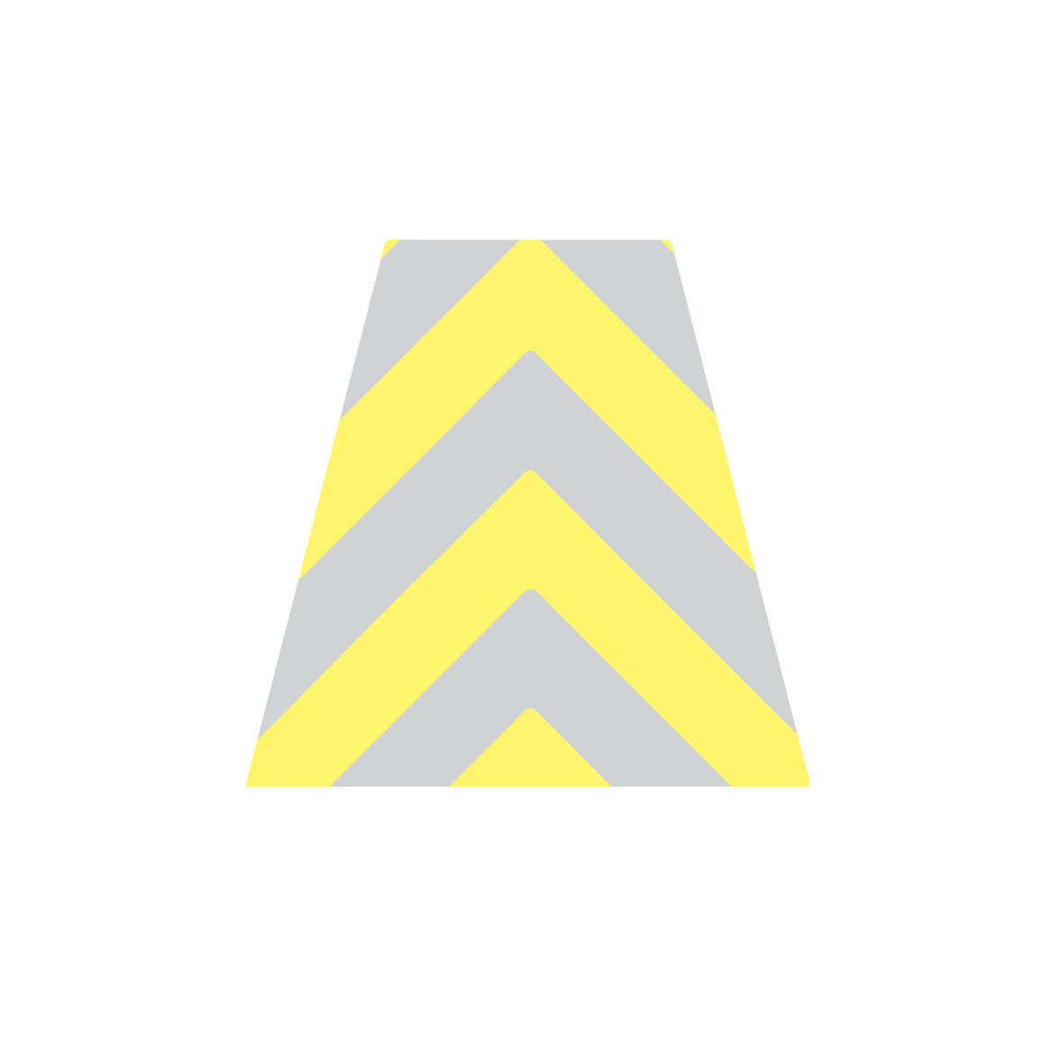 YELLOW AND GREY CHEVRON REFLECTIVE HELMET (TET) TETRAHEDRON